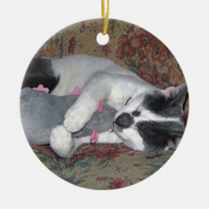 Schlafkitten Keramikornament