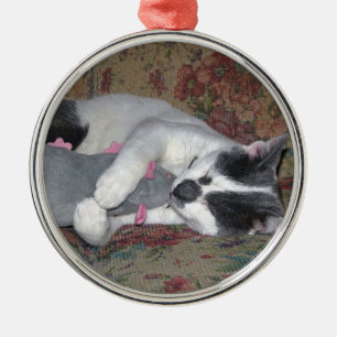 Schlafkitten Ornament Aus Metall