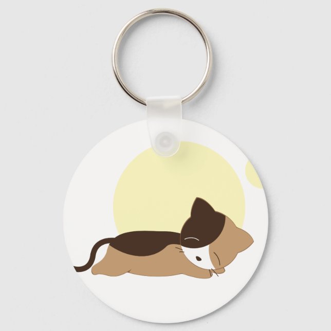Schlafkitten Schlüsselanhänger (Vorderseite)