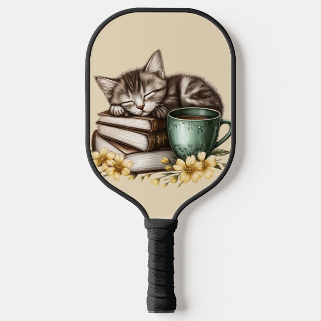 Schlafkitty Wertvoll Kitty Pickleball Schläger (Vorderseite)