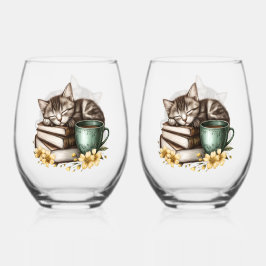 Schlafkitty Wertvoll Kitty Weinglas Ohne Stiel
