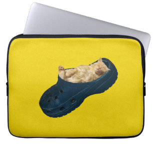 Schlafküche mit Croc Shoe, Laptop-Sieb Laptopschutzhülle