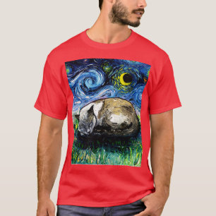 Schlaflose siamesische Katzennacht T-Shirt