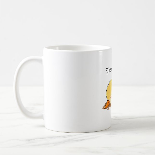 Schlaflosigkeit als Ente Kaffeetasse (Links)