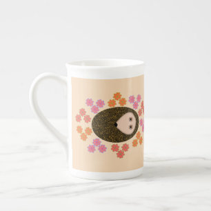 Schlaflosigkeit Igel und Blume Tasse