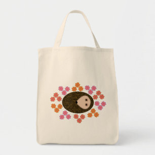 Schlaflosigkeit Igel und Blume Tote Tasche