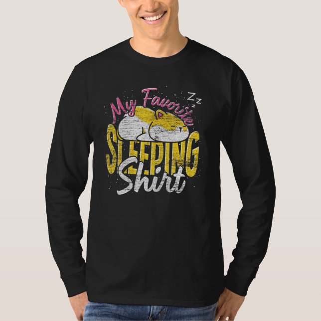 Schlaflosigkeit Tier mein Lieblingsschlafhammer T-Shirt (Vorderseite)