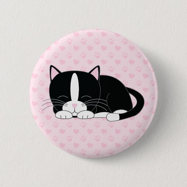 Schlaflosigkeit {Tuxedo} Button (Vorderseite)