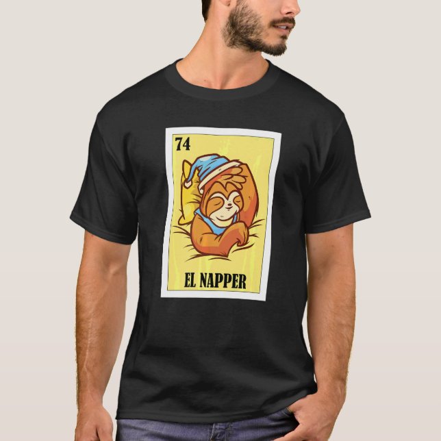 Schlaflotterie Design Mexican Lottery El Napper T-Shirt (Vorderseite)