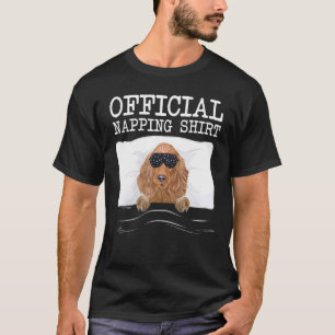 Schlafmaske Offiziell Napping Cocker Spaniel Sleep T-Shirt