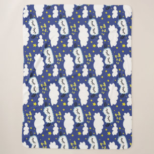 Schlafmasken Wolken und Gelbe Sterne Sherpadecke