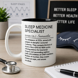 Schlafmedizin-Spezialist Definition Tasse