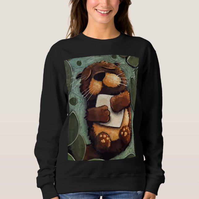 Schlafmeer Otter Party Kindergarten Sweatshirt (Vorderseite)
