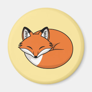 Schlafmittel Cartoon Fox Magnet