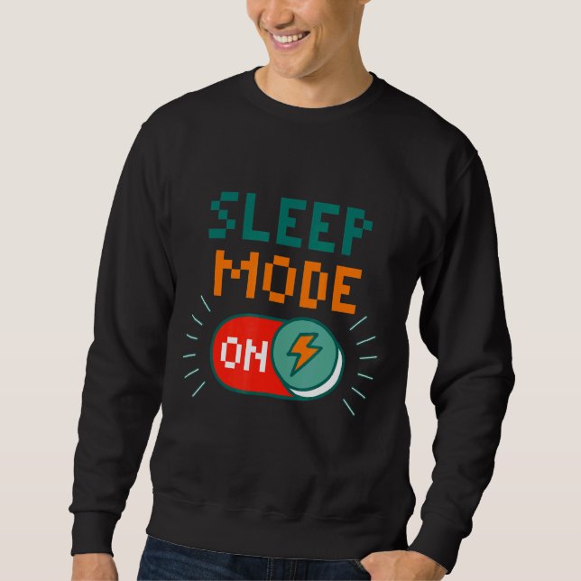Schlafmodus im Ruhezustand bei Staat Schlafen Sweatshirt (Vorderseite)