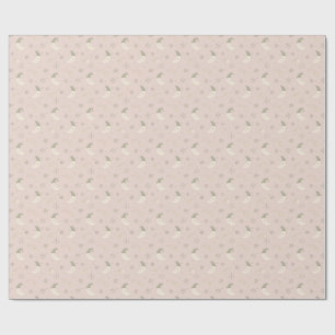 Schlafmond-Rosa-Weihnachtspapier Geschenkpapier