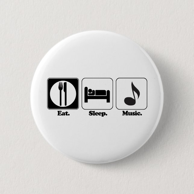 Schlafmusik Button (Vorderseite)