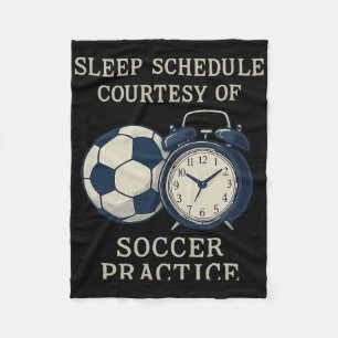 Schlafplan dank Fußballtraining Fleecedecke