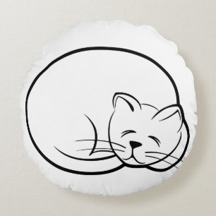 SCHLAFPLATTE-DOLL-RUNDPILLOW RUNDES KISSEN