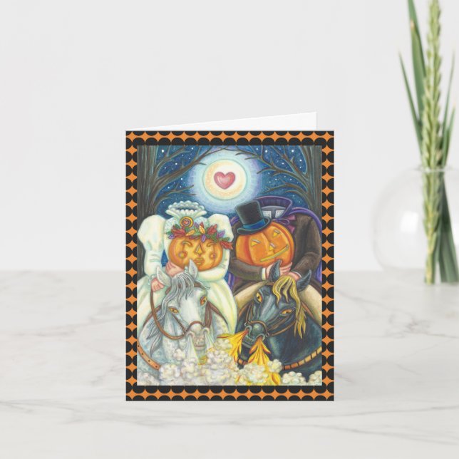 SCHLAFPLATTE WEDD HALLOWEEN NOTE CARD *VERSE KARTE (Vorderseite)