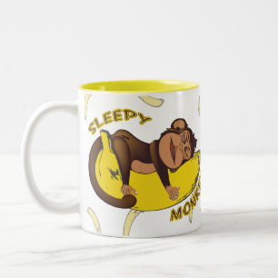 Schläfrige Affe-Tasse Zweifarbige Tasse