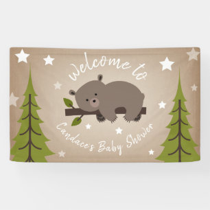 Schläfrige Bärn-Babyparty Banner