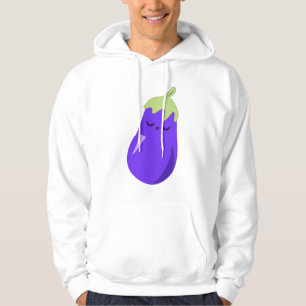 Schläfriger Baby-AubergineHoodie Hoodie