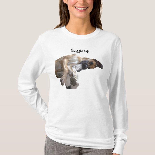 Schläfriger Däne-Kapuzenpulli T-Shirt (Vorderseite)