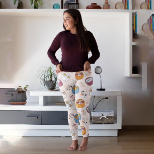Schläfriger Faultier Leggings
