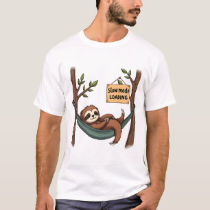 Schläfriger Faultier Vintage Lustige Faul Tier Kun T-Shirt