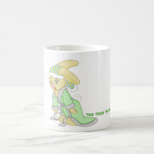Schläfriger Häschen-Becher "auch ermüdet, um Oh Kaffeetasse