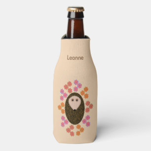 Schläfriger Igel und Blume Eigene Flasche Cooler Flaschenkühler