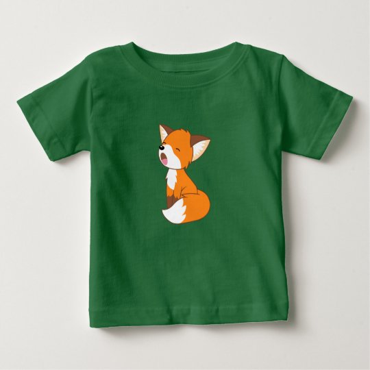Schläfriger kleiner Fox Baby T-shirt