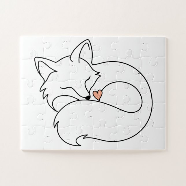 Schläfriger kleiner Fuchs (Horizontal)