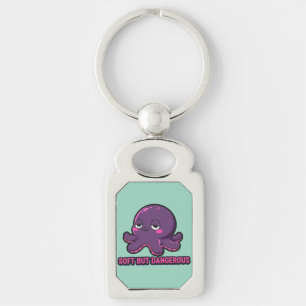 Schläfriger Lustiger Oktopus Schlüsselanhänger