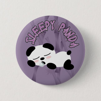 Schläfriger Panda Button