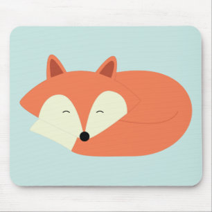 Schläfriger roter Fox Mousepad