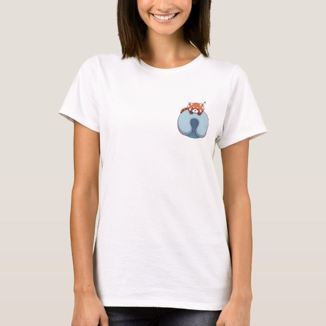 Schläfriger Roter Panda T-Shirt (Vorderseite)