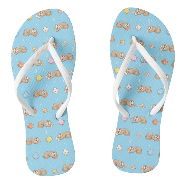 Schläfriges Muster Flip Flops (Fußbett)