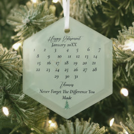 Schlafsäle grün Pagoda Weihnachtsbaum Rente Ornament Aus Glas