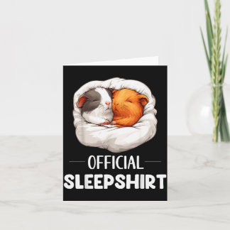 Schlafshirt Schlaf Meerschweinchen G Tierliebhaber Karte