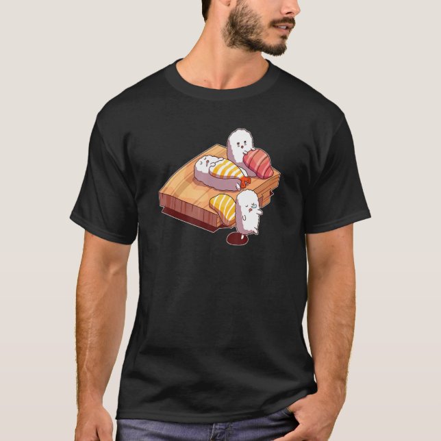 Schlafsushi, schlafwandelndes Sushi T-Shirt (Vorderseite)