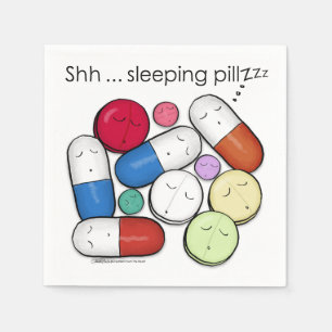 Schlaftabletten - Medikation Serviette
