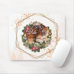 Schlaftier, braune Tiergrafie Mousepad