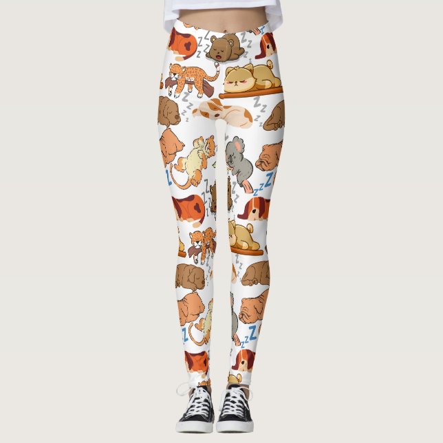 Schlaftiere 1 leggings (Vorderseite)