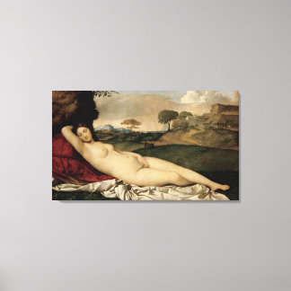 SchlafVenus (von Giorgione) Leinwanddruck