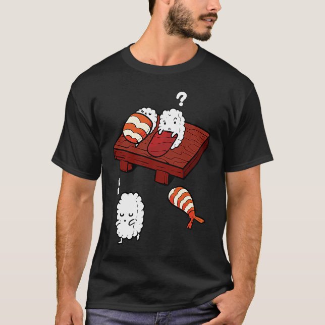 Schlafwandelnde Sushi Schlafen Sushi Schlaflosigke T-Shirt (Vorderseite)