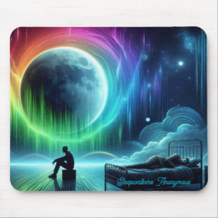 Schlafwandler Anonyme Maus-Mat Mousepad