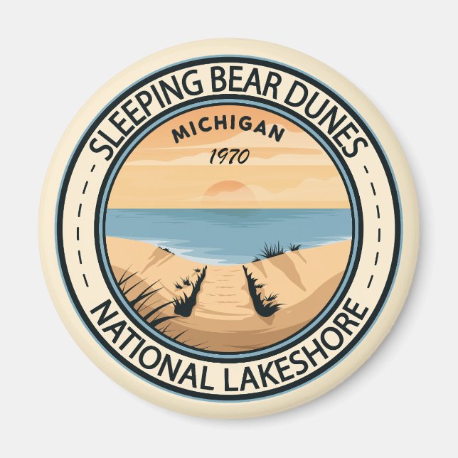 Schlafzimmer Bären Dunes National Lakeshore Michig Magnet (Vorne)