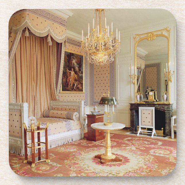 Schlafzimmer im großartigen Trianon (Foto) Getränkeuntersetzer (Vorderseite)